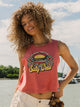 SALTY CREW ON VACATION CROPPED TANK TOP SALTY CREW - Boathouse USA