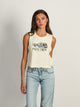 SALTY CREW MESSAGE CROPPED TANK TOP SALTY CREW - Boathouse USA