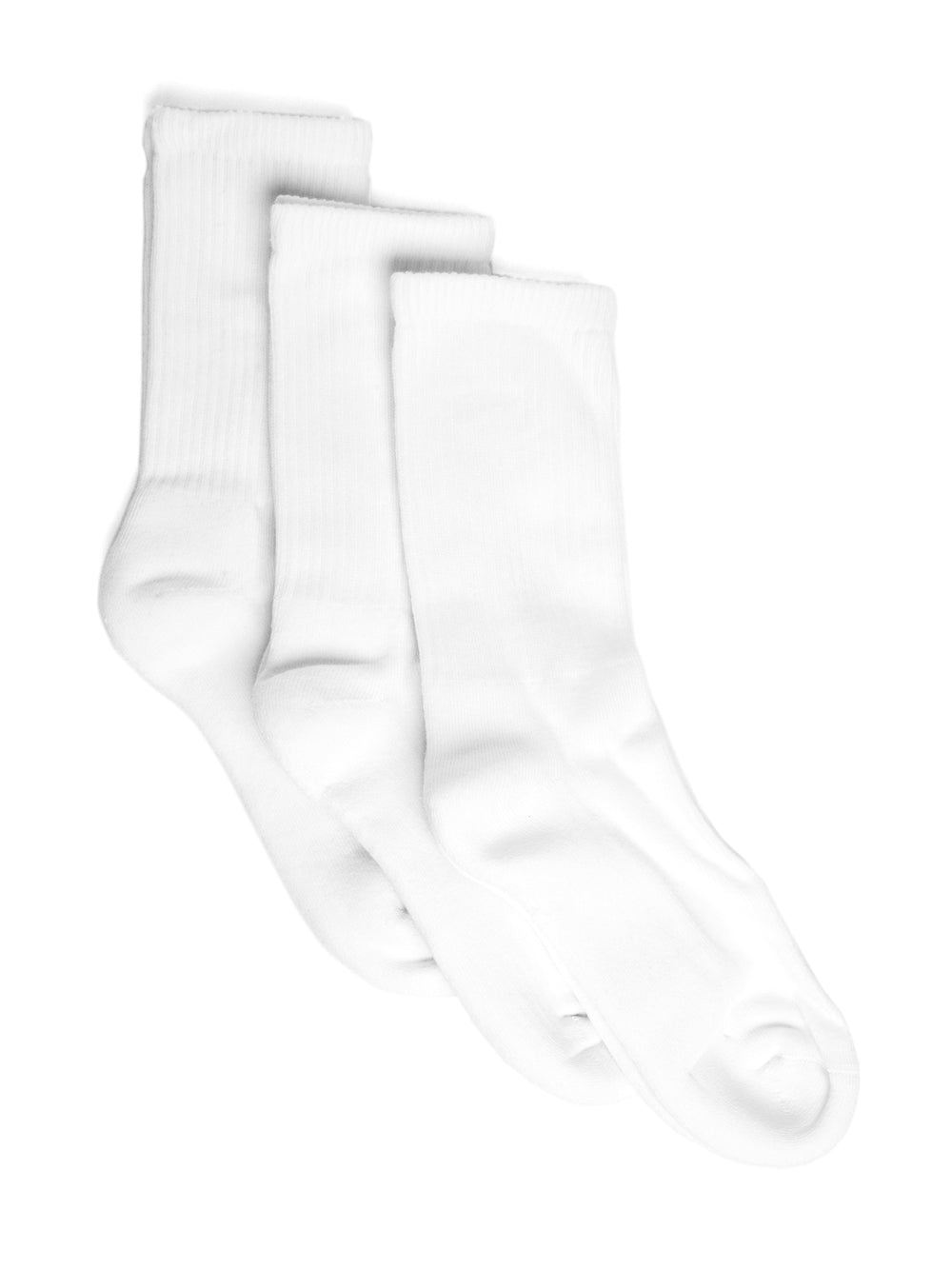 SCOUT & TRAIL MIDCALF SOCK 3 PACK SOCKS - WHITE