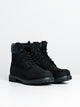 WOMENS TIMBERLAND ICON 6" PREMIUM BLACK NUBUCK BOOTS TIMBERLAND - Boathouse USA