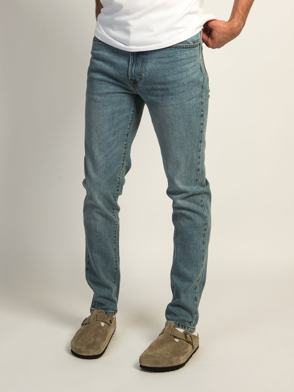 TAINTED ATHLETIC FIT DENIM - MID WASH