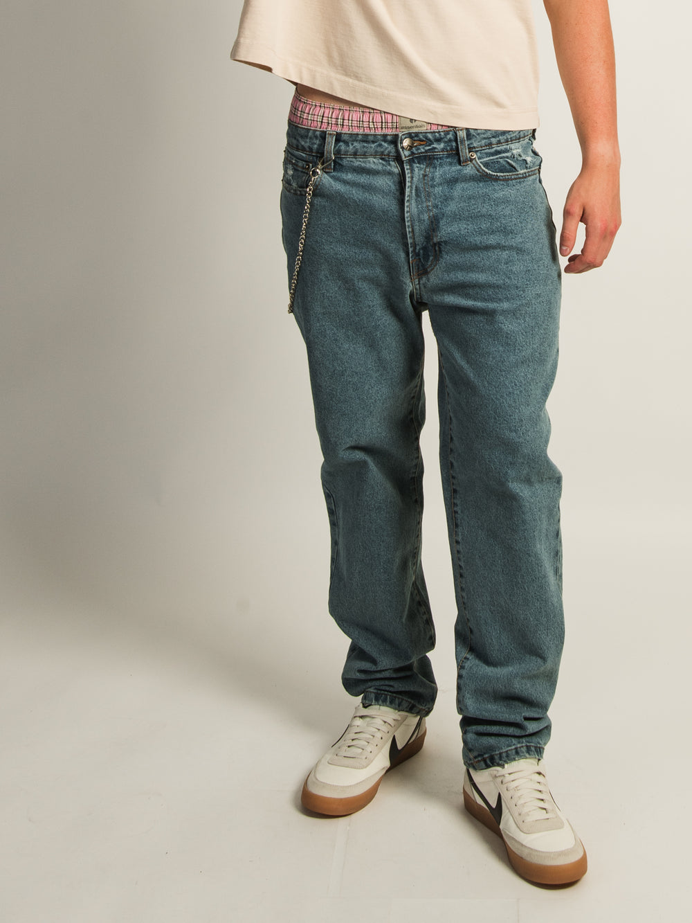 TAINTED LOOSE FIT DENIM - MID WASH