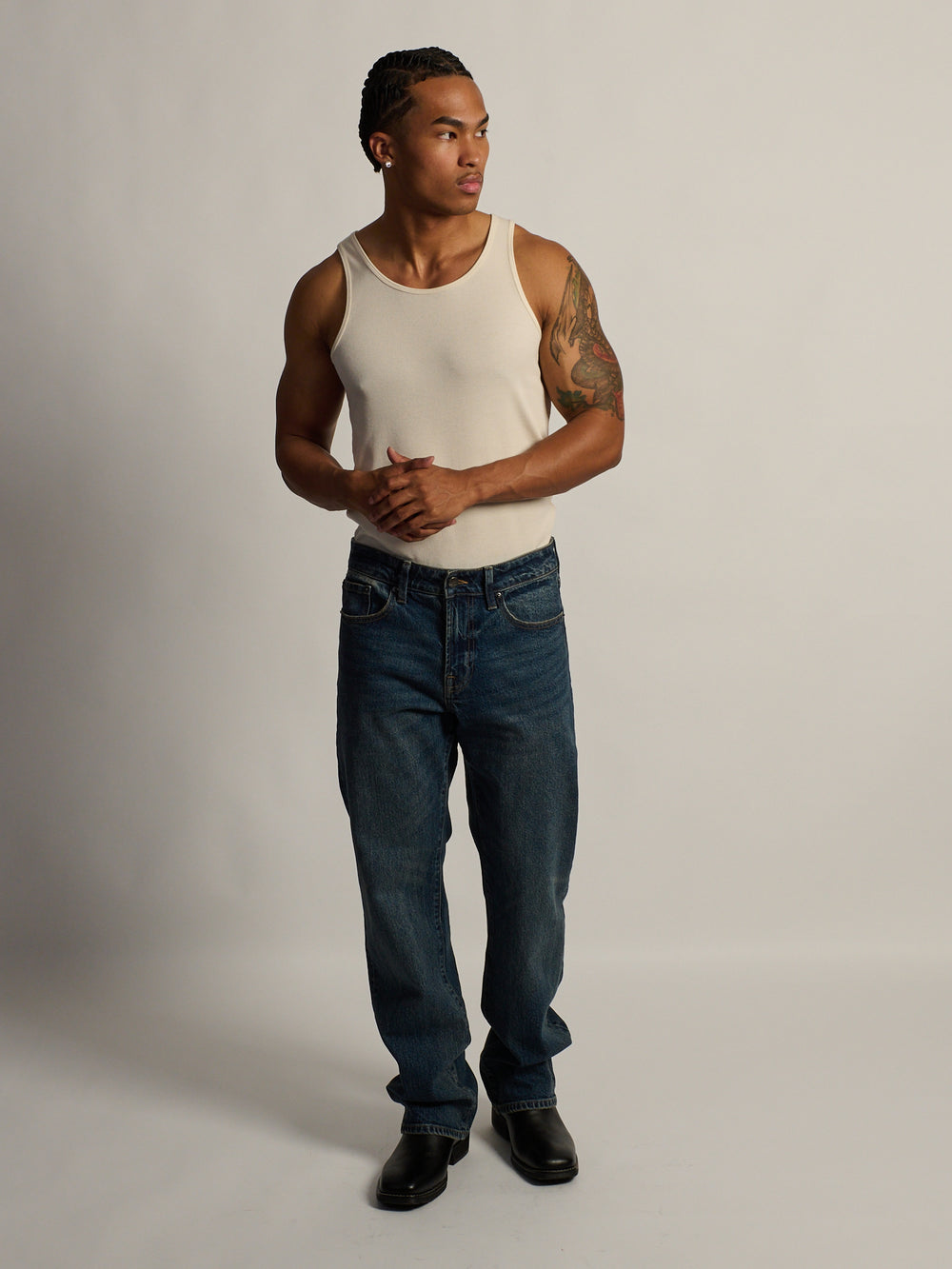 TAINTED BOOT CUT JEAN - DARK WASH