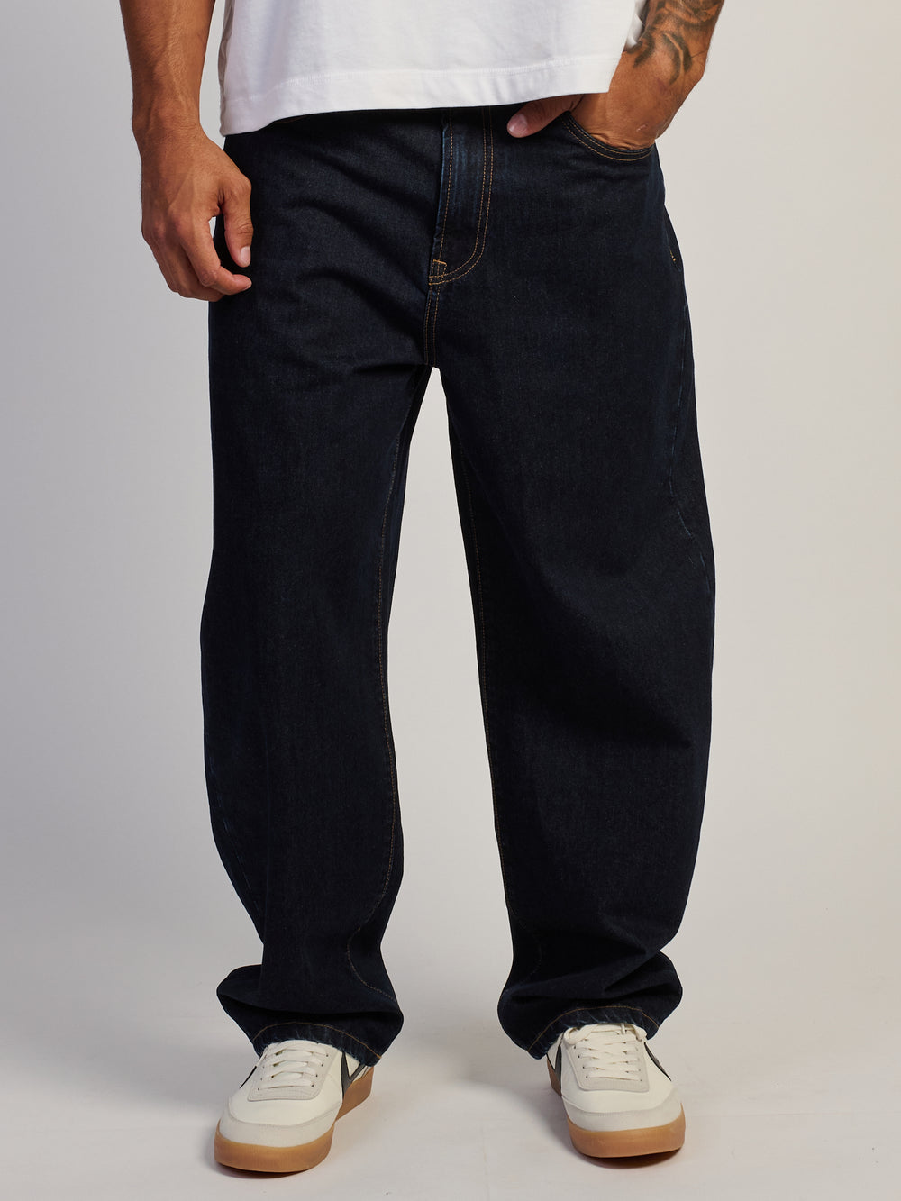 TAINTED BAGGY BARREL JEAN - RINSE