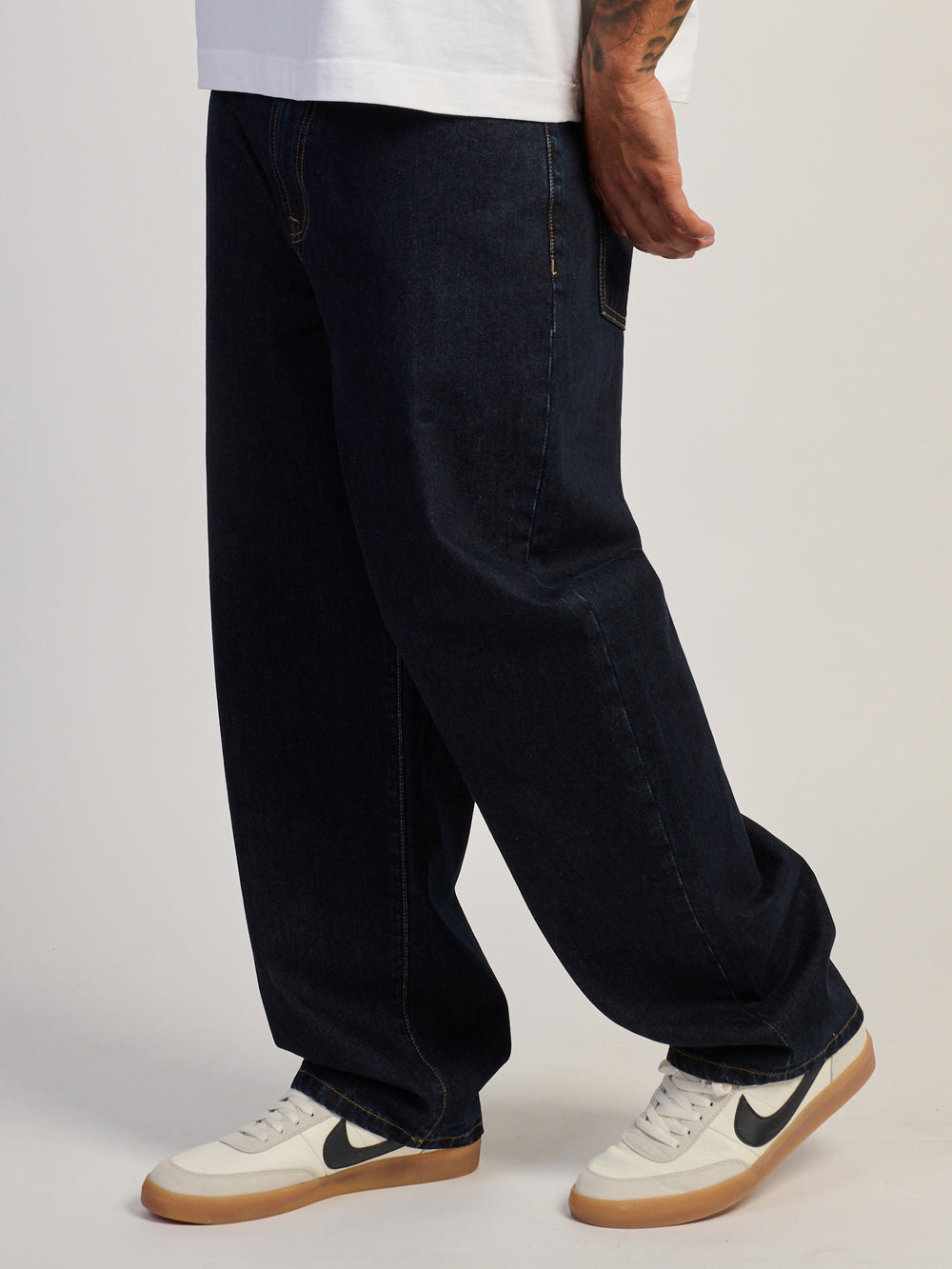 TAINTED BAGGY BARREL JEAN - RINSE