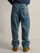 TAINTED BAGGY BARREL CARPENTER JEAN - DISTRESSED BLUE TAINTED - Boathouse USA