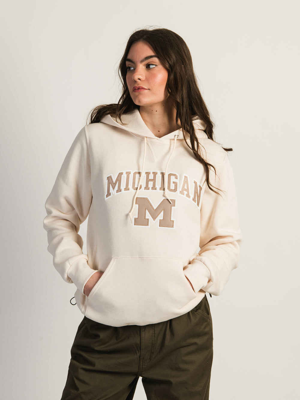 RUSSELL NCAA MICHIGAN PULLOVER HOODIE