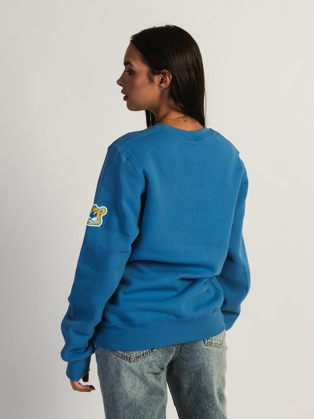 NCAA UCLA SLEEVE EMBROIDERED CREW