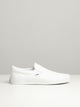 MENS VANS CLASSIC SLIP-ON TRUE WHITE CANVAS SHOES VANS - Boathouse USA