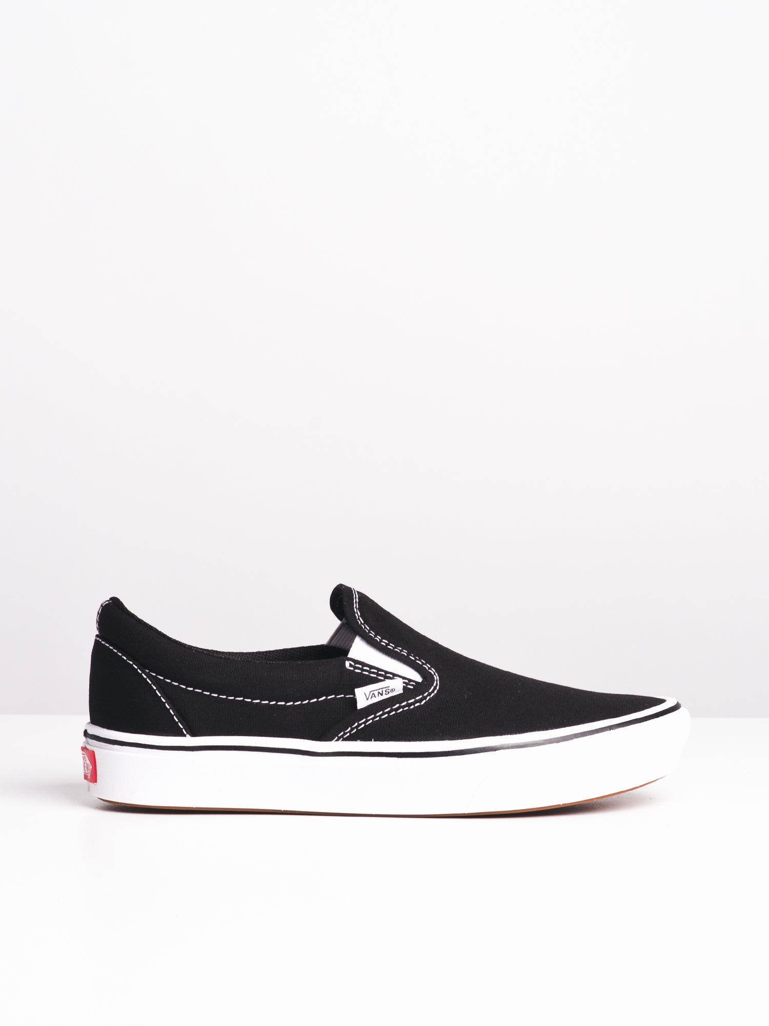 New Vans Classic Slip On Comfycrush Brush Black White Logo store Sneakers