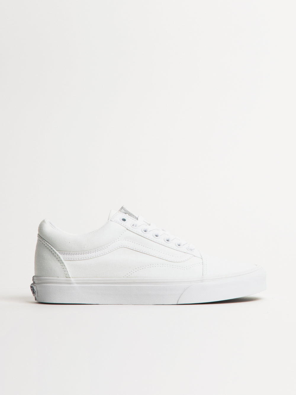 MENS VANS OLD SKOOL TRUE WHITE CANVAS SNEAKER