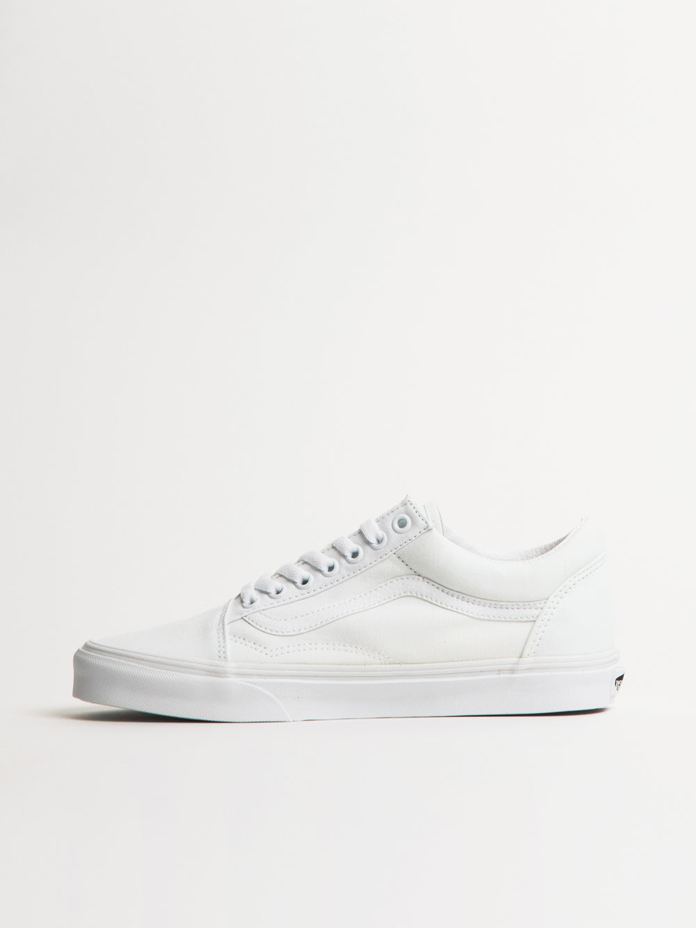 MENS VANS OLD SKOOL TRUE WHITE CANVAS SNEAKER